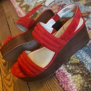 Sole Society “So-Amberly” Wedge Size 7